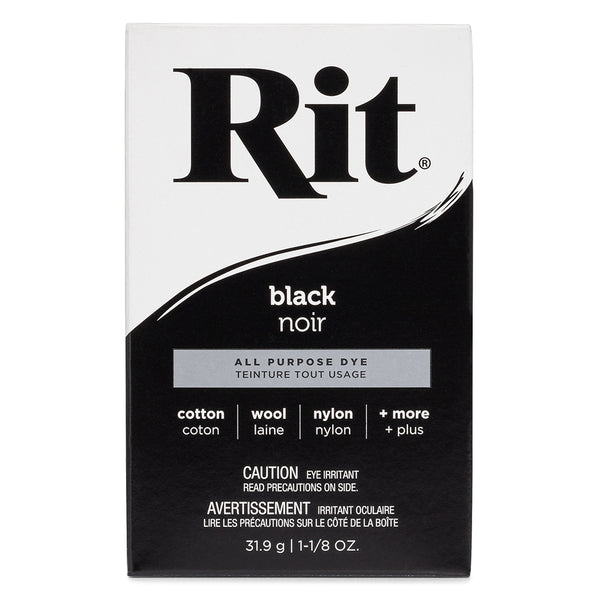 RIT All Purpose Powder Dye - Black - 31.9g (1 1/8 oz)