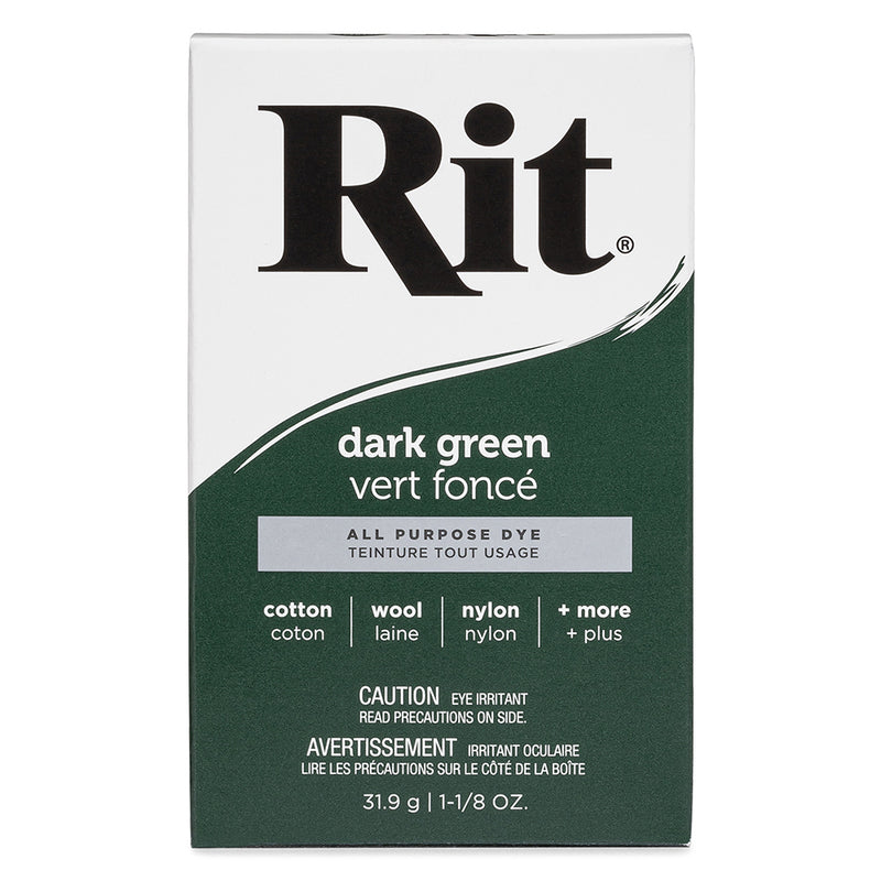 RIT All Purpose Powder Dye - Dark Green - 31.9g (1 1/8 oz)