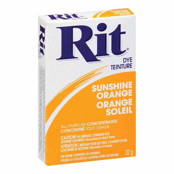 RIT All Purpose Powder Dye - Sunshine Orange - 31.9g (1 1/8 oz)