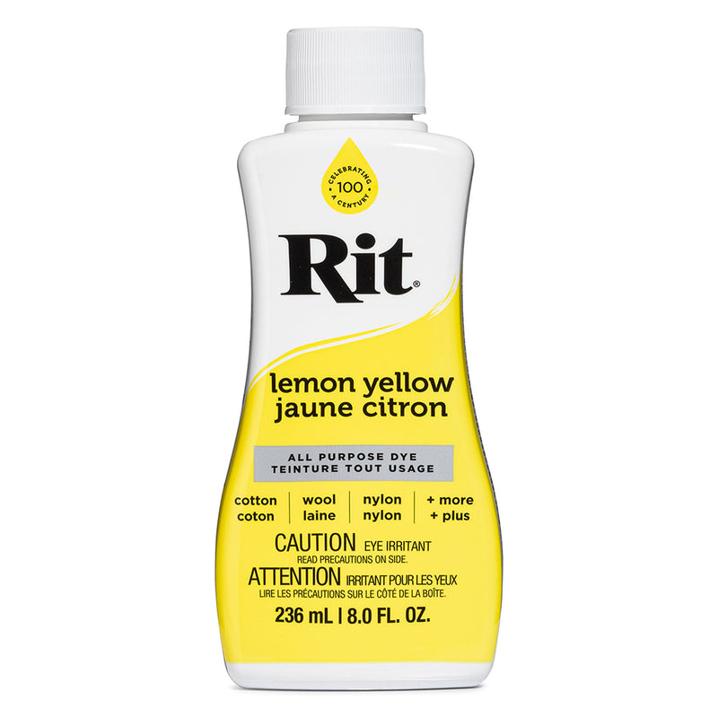 RIT All Purpose Liquid Dye - Lemon Yellow - 236 ml (8 oz)