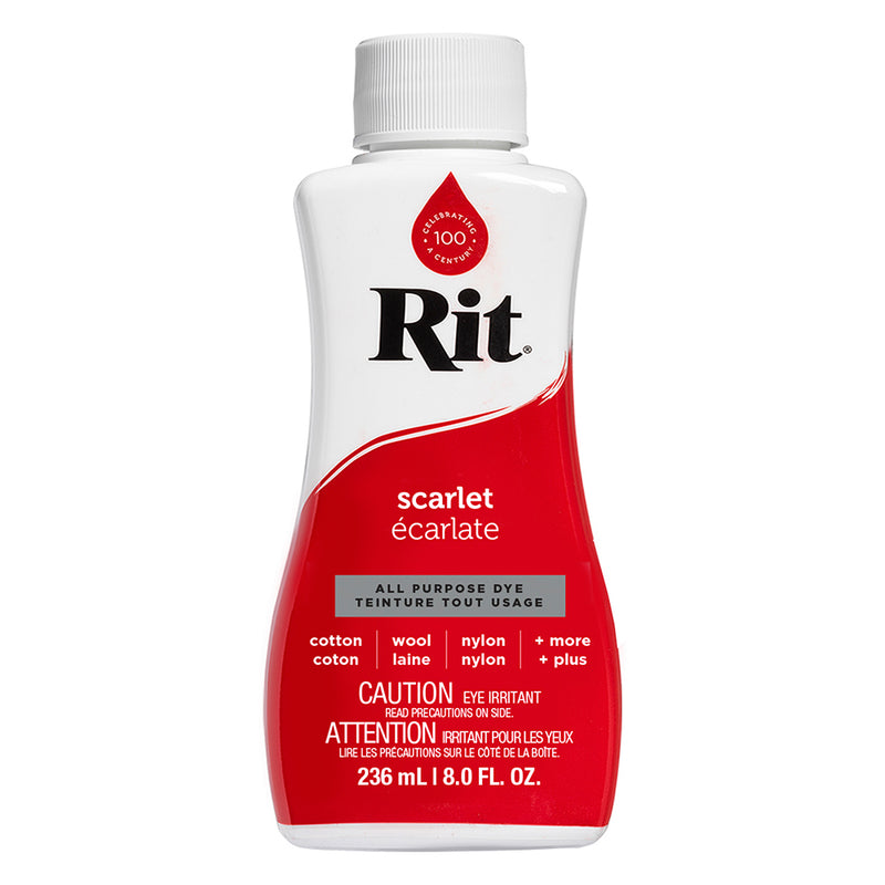 RIT All Purpose Liquid Dye - Scarlet - 236 ml (8 oz)