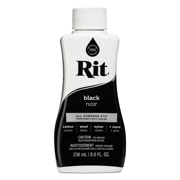 RIT All Purpose Liquid Dye - Black - 236 ml (8 oz)