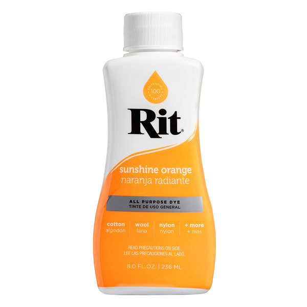 RIT All Purpose Liquid Dye - Sunshine Orange - 236 ml (8 oz)