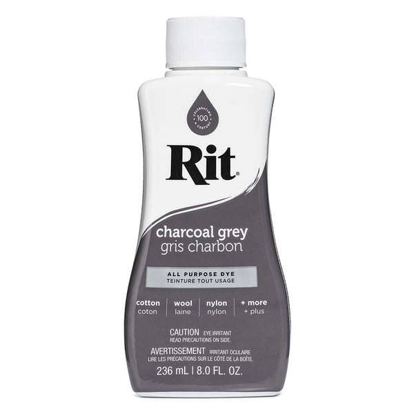 RIT All Purpose Liquid Dye - Charcoal Grey - 236 ml (8 oz)