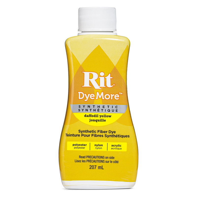 RIT DyeMore Liquid Dye for Synthetic Fibers - Daffodil Yellow - 207 ml (7 oz)