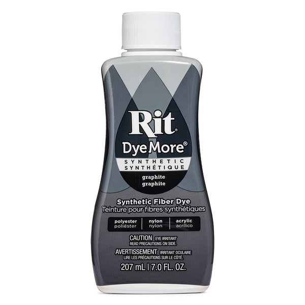 RIT DyeMore Liquid Dye for Synthetic Fibers - Graphite - 207 ml (7 oz)