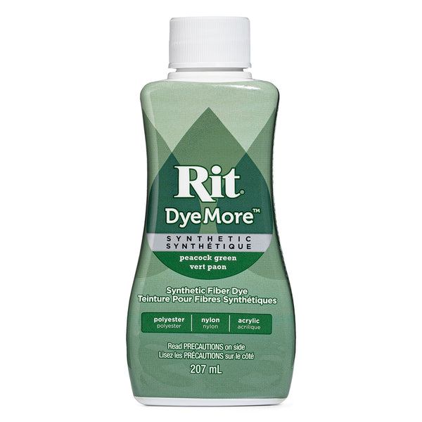 RIT DyeMore Liquid Dye for Synthetic Fibers - Peacock Green - 207 ml (7 oz)