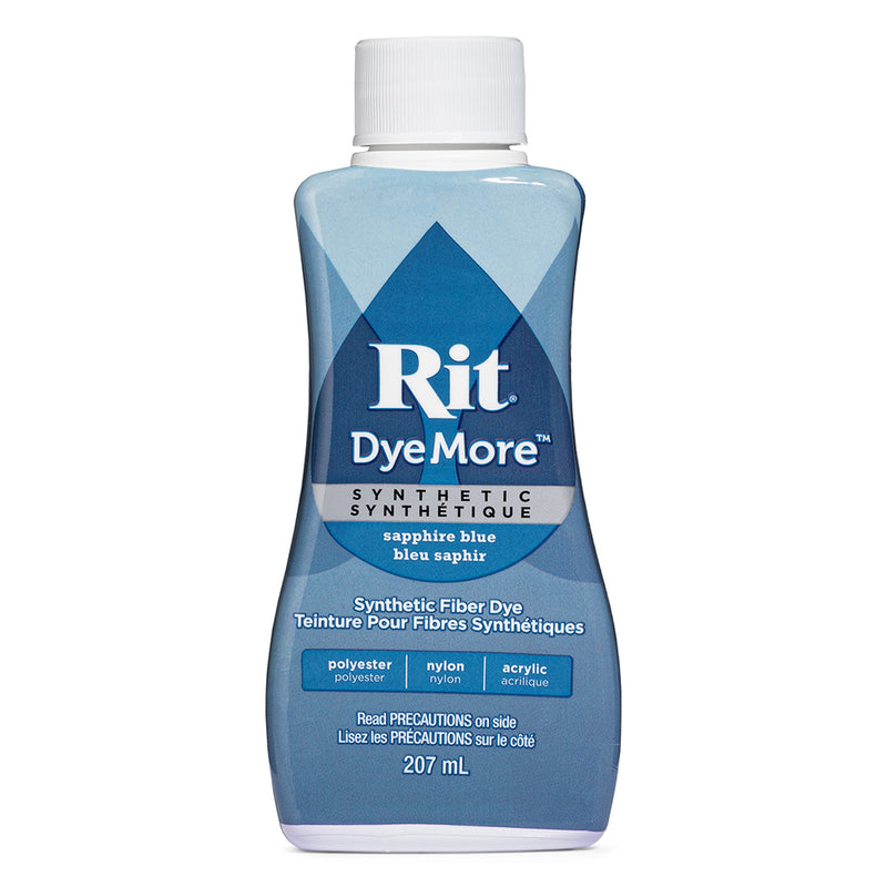 RIT DyeMore Liquid Dye for Synthetic Fibers - Sapphire Blue - 207 ml (7 oz)