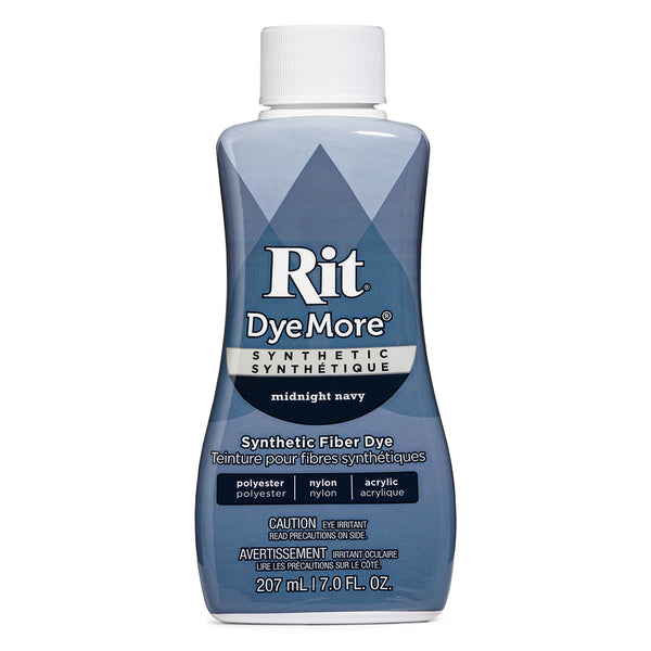 RIT DyeMore Liquid Dye for Synthetic Fibers - Midnight Navy - 207 ml (7 oz)