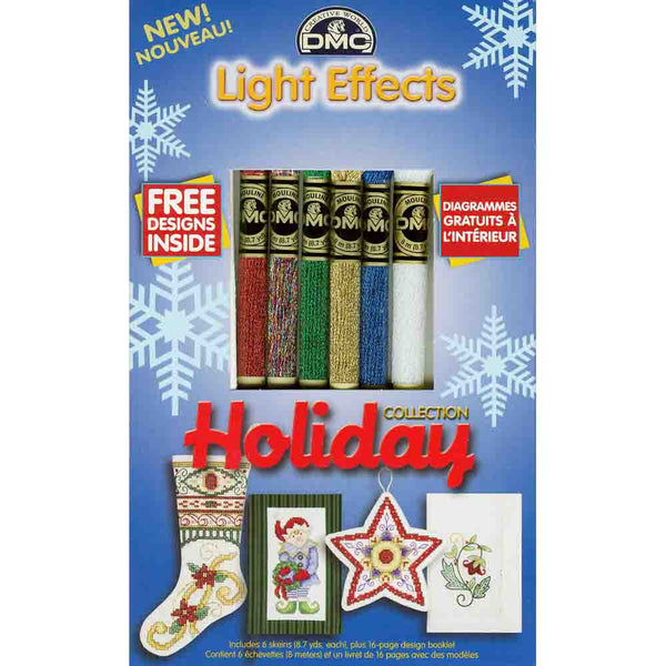 DMC #317W Light Effects Floss 6 Pack - Holiday