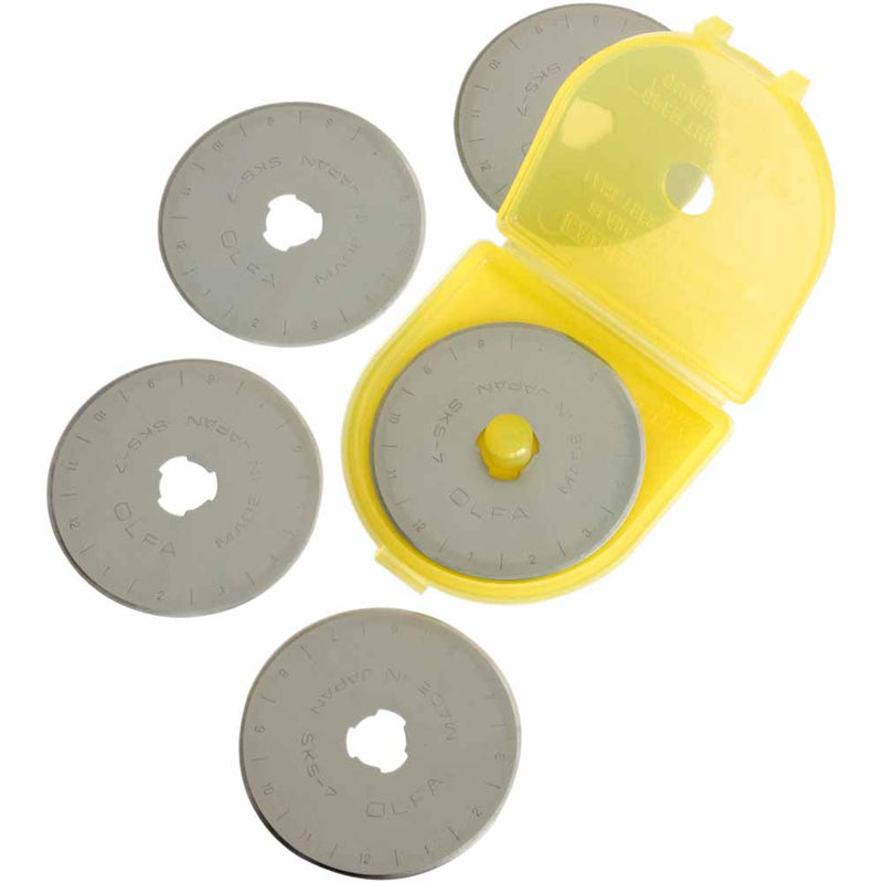 OLFA RB45-5 - Tungsten Tool Steel Rotary Blade 45mm - 5pc