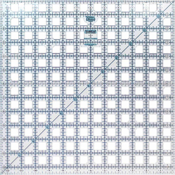 Règle pour courtepointe TRUECUT - 12½" x 12½" (31.75 x 31.75cm)
