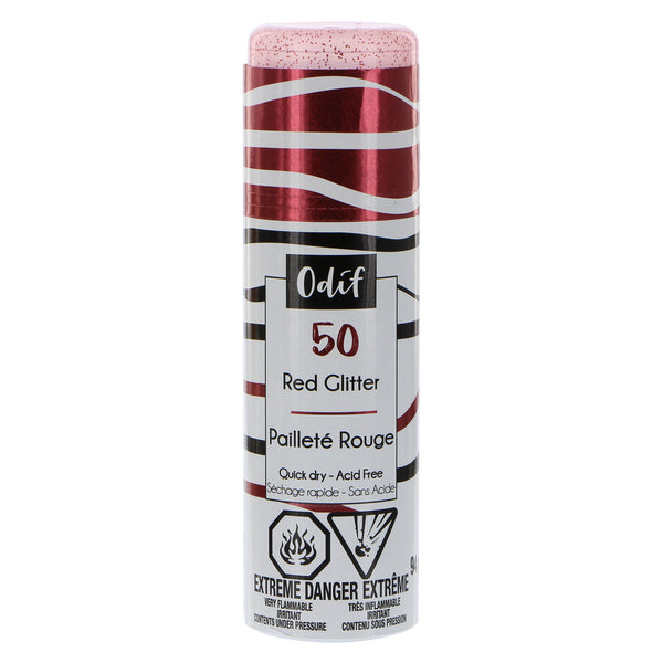 ODIF Glitter Spray Varnish - Red - 94g