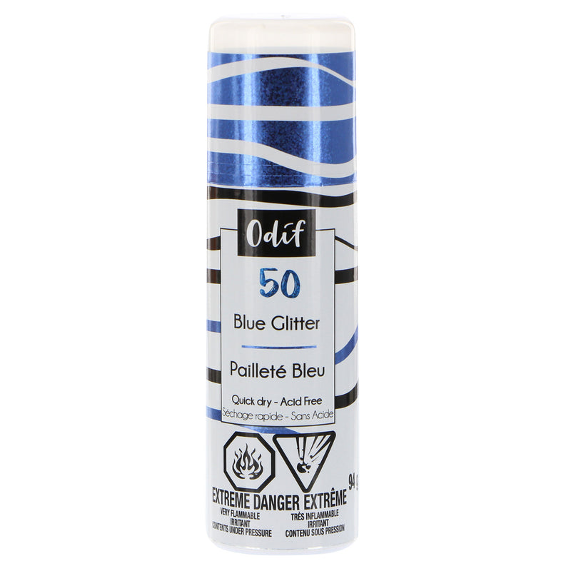 ODIF Glitter Spray Varnish - Blue - 94g