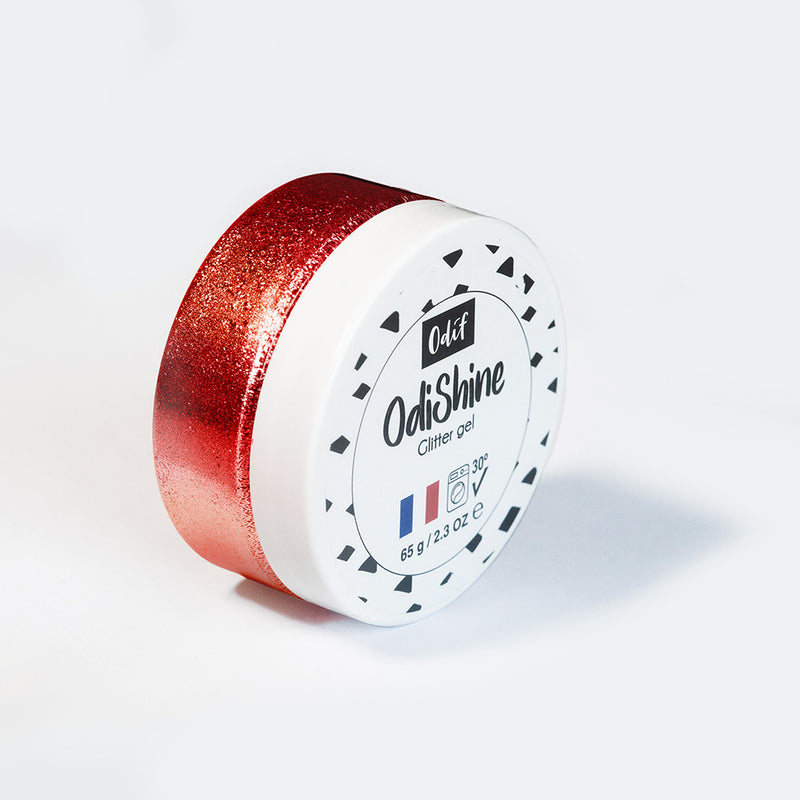 ODIF OdiShine Glitter Gel - Ruby 65g