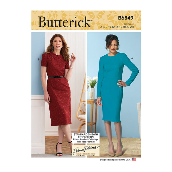 BUTTERICK B6849 Misses' Dress & Collar