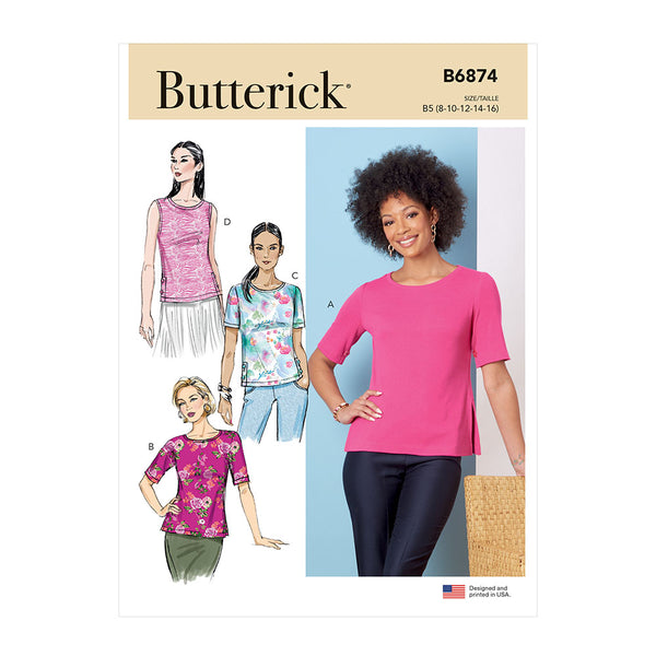 BUTTERICK B6874 Misses' Knit Tops