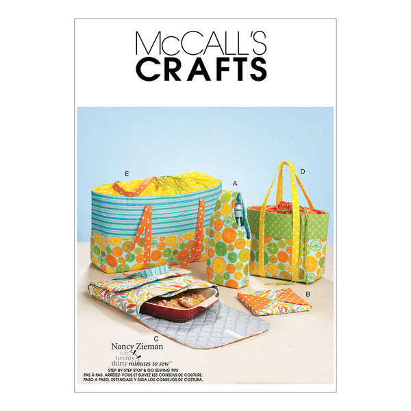 McCALL's M6338 Totes & Bags