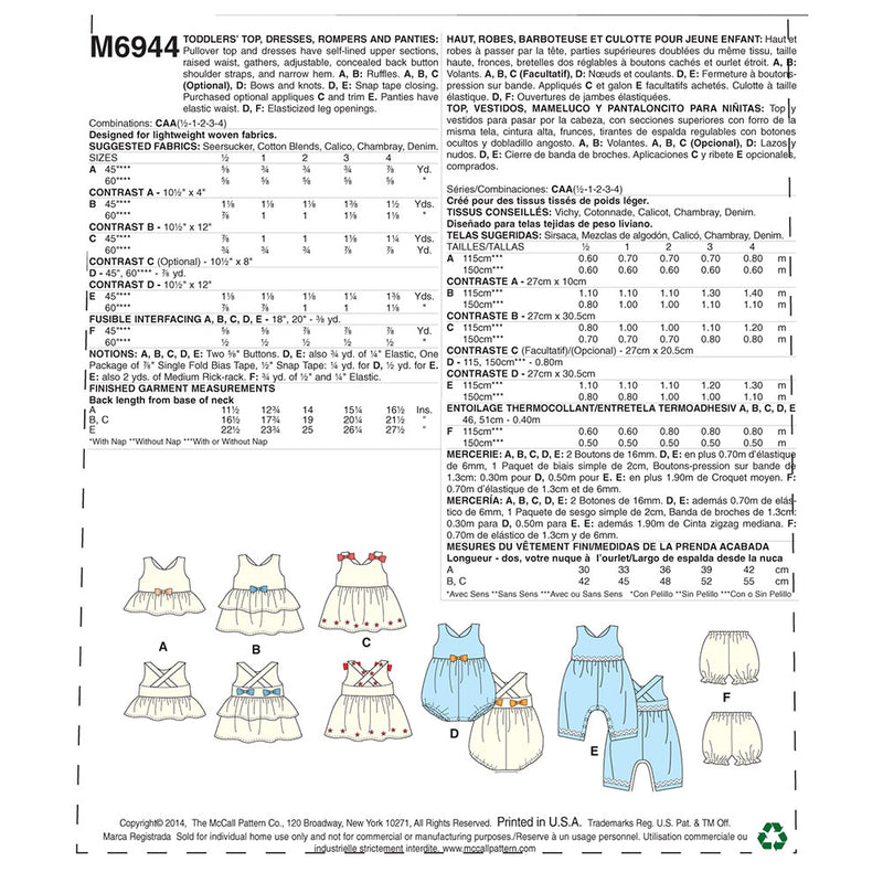 McCALL's M6944 Casual