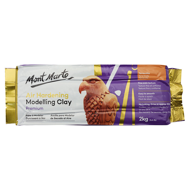 MONT MARTE Air Hardening Modelling Clay - 2kg - Terra