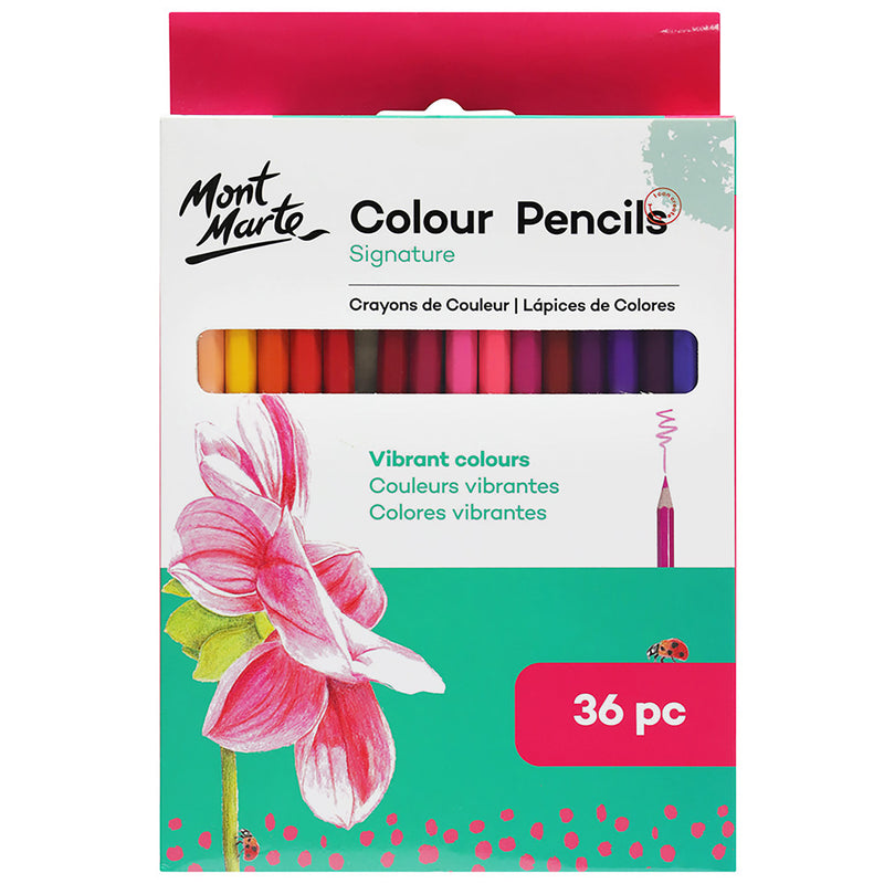 MONT MARTE Colour Pencils Essential Colours - 36pcs