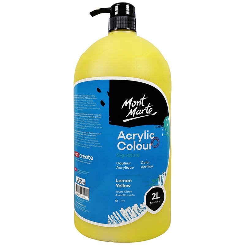 MONT MARTE Studio Peinture Acrylique - 2L - citron jaune