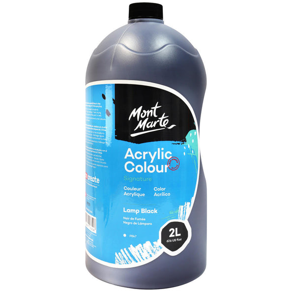 MONT MARTE Studio Acrylic Paint 2L - Black