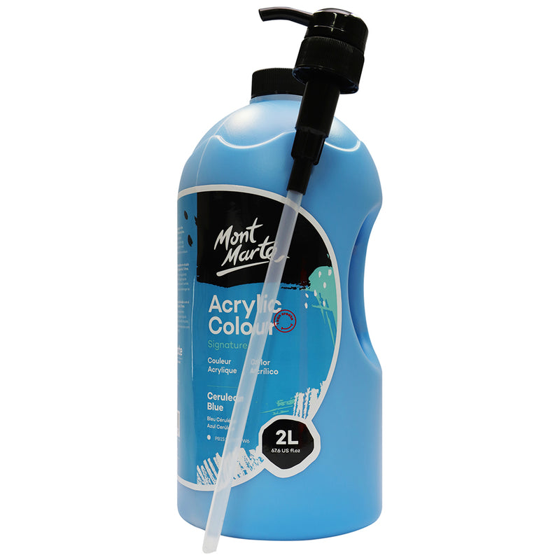 MONT MARTE Studio Peinture Acrylique - 2L - Cerulean Bleu 