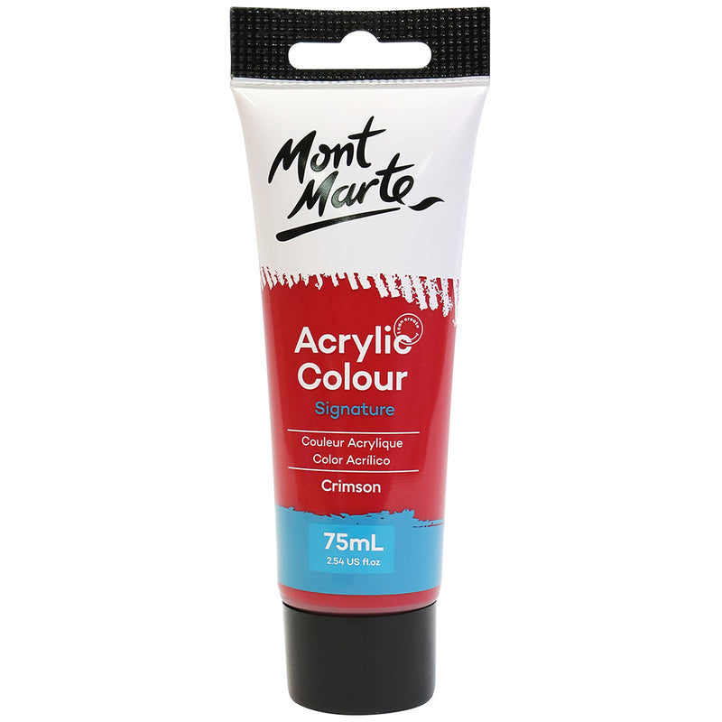 MONT MARTE Studio Peinture Acrylique - 75ml - Cramoisi