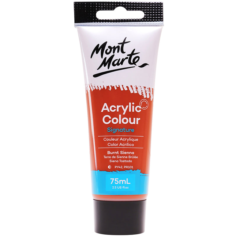 MONT MARTE Studio Peinture Acrylique - 75ml - Sienne brûlée
