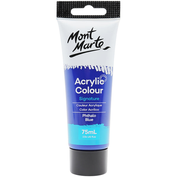 MONT MARTE Studio Acrylic Paint - 75ml - Phthalo Blue