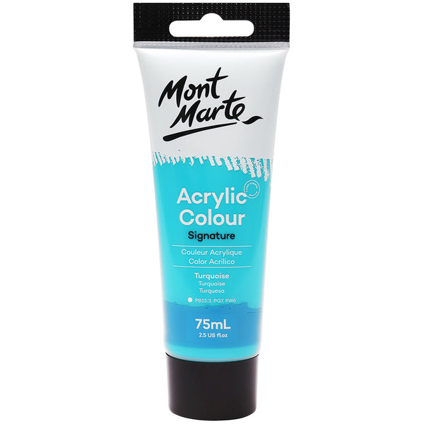 MONT MARTE Studio Acrylic Paint - 75ml - Turquoise