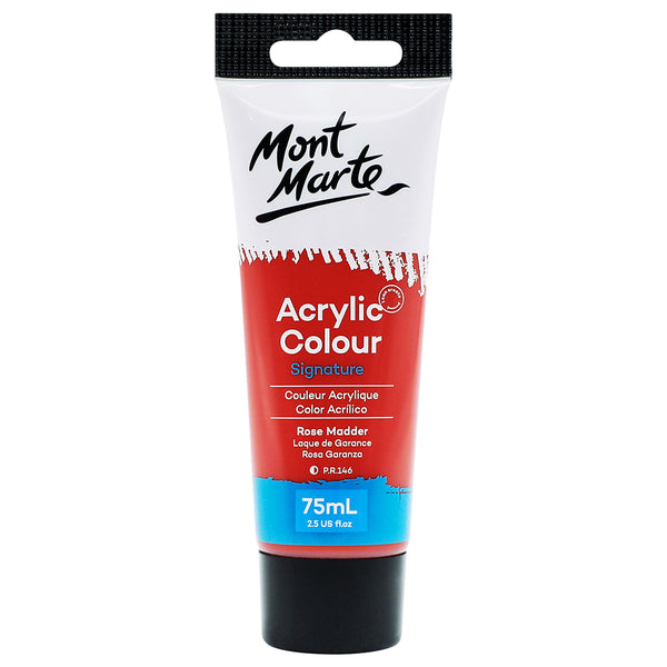 MONT MARTE Studio Acrylic Paint - 75ml - Rose Madder