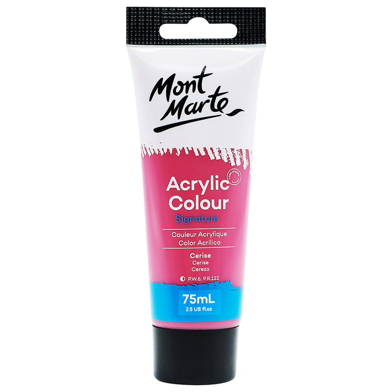 MONT MARTE Studio Peinture Acrylique - 75ml - Cerise