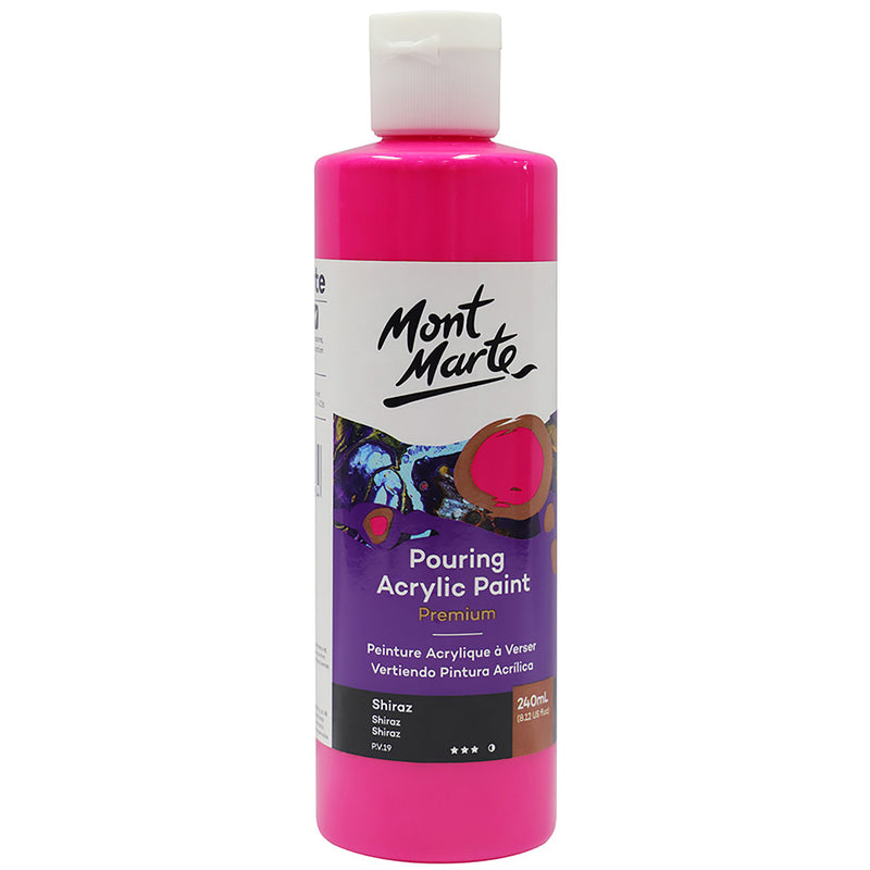 Peinture en acrylique à verser MONT MARTE de première qualité 240ml (8,12oz) - shiraz
