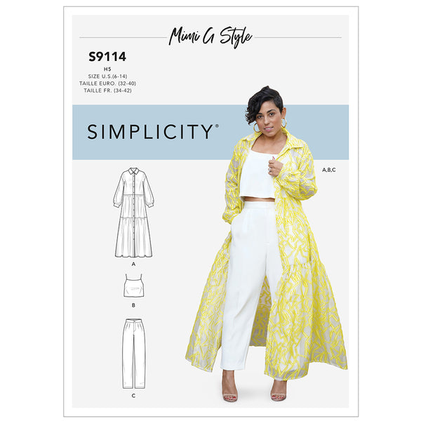 SIMPLICITY S9114 Misses' Mimi Sportswear