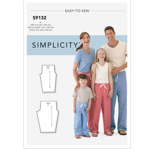 SIMPLICITY S9132 Unisex Sleepwear