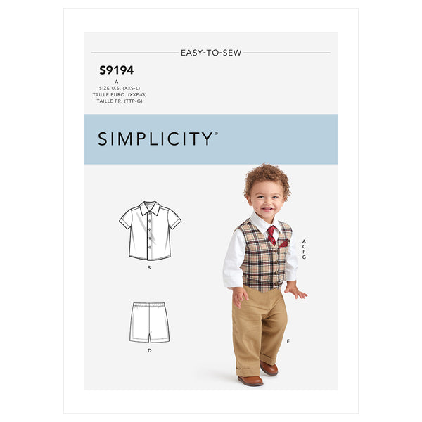 SIMPLICITY S9194 Infants' Sportswear