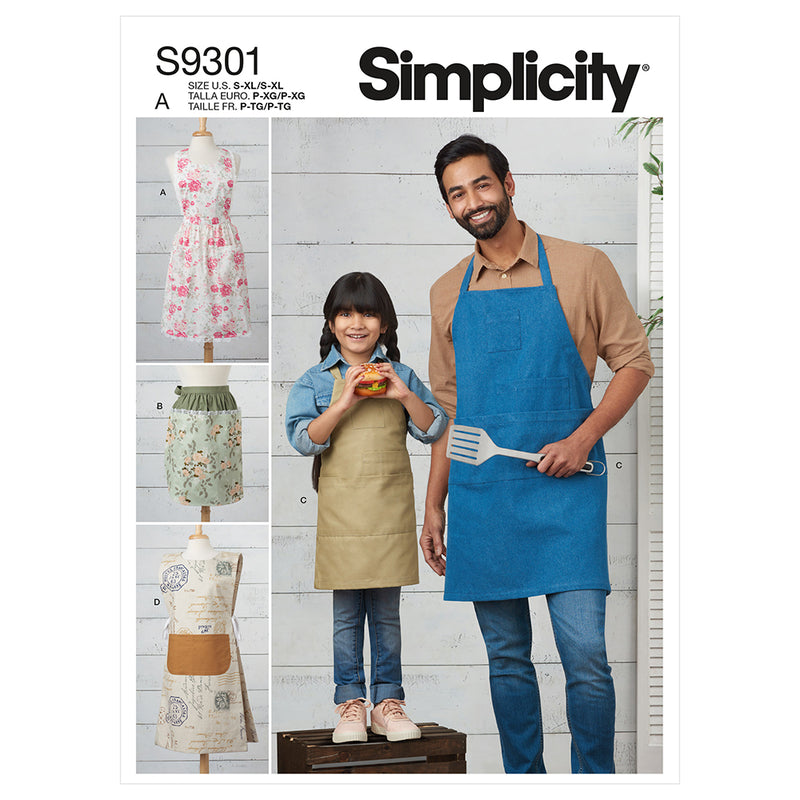 SIMPLICITY S9301 Tabliers Pour Enfants Et Adultes