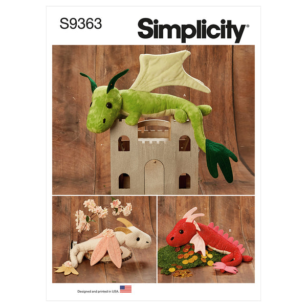 SIMPLICITY S9363 Dragons En Peluche