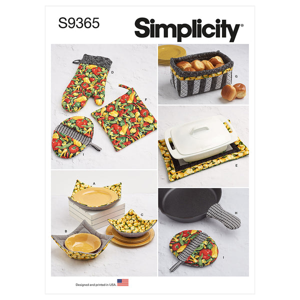 SIMPLICITY S9365 Quilted Kitchen Accessories