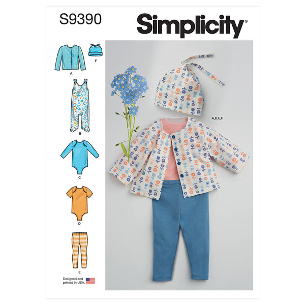 SIMPLICITY S9390 Babies' Knit Layette