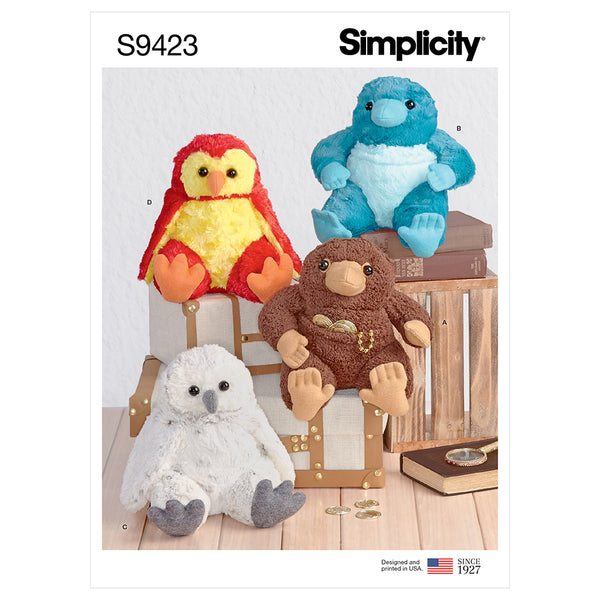 SIMPLICITY S9423 Stuffed Animal 8 1/2" Animal