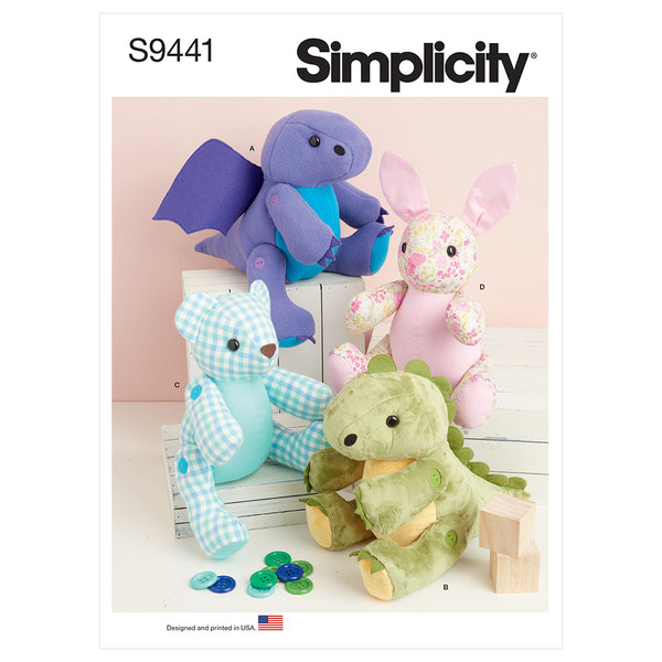 SIMPLICITY S9441 Peluches 13" 