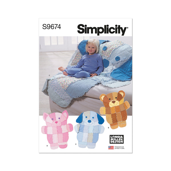 SIMPLICITY S9674 Rag Quilt By Longia Miller