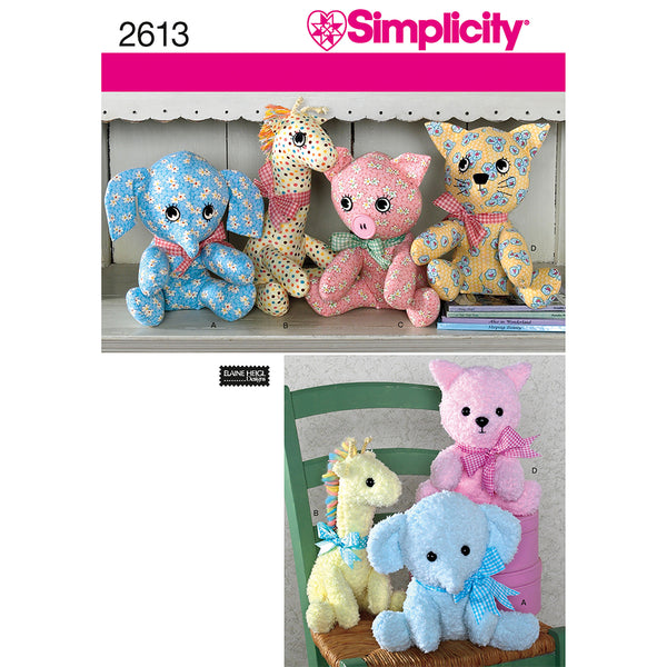 SIMPLICITY 2613 Craft Stuffed Animal