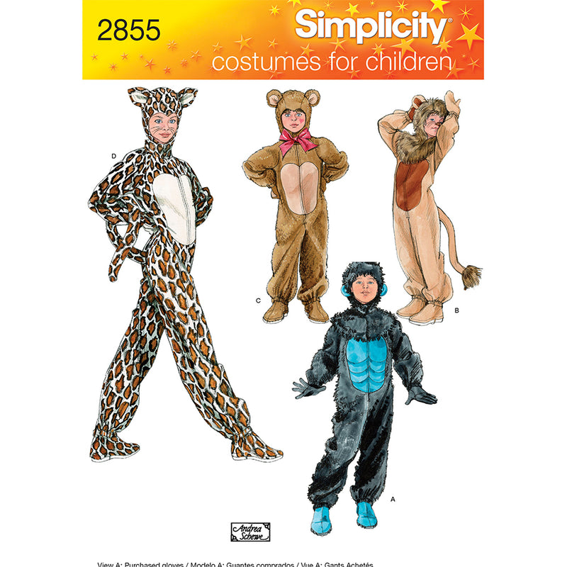 SIMPLICITY 2855 Costumes Pour Enfants