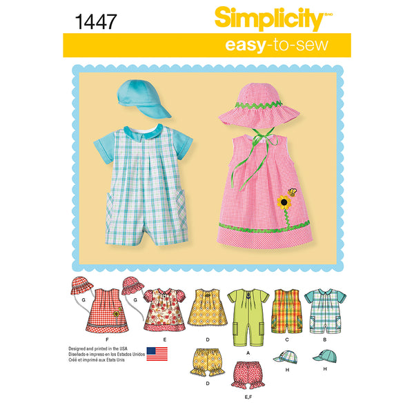 SIMPLICITY 1447 Babies' Sportswear