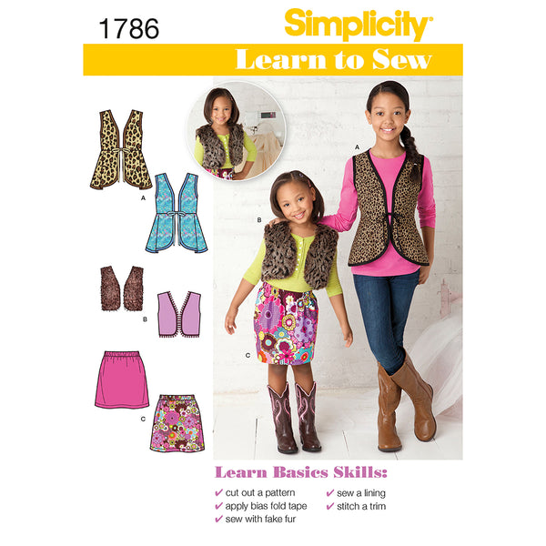 SIMPLICITY 1786 Hauts Pour Fillettes