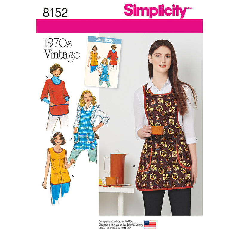 SIMPLICITY 8152 Misses' Vintage Aprons